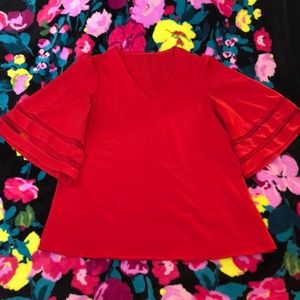 Medium red dress shirt